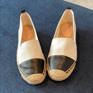 J. Crew Black and White Espadrilles